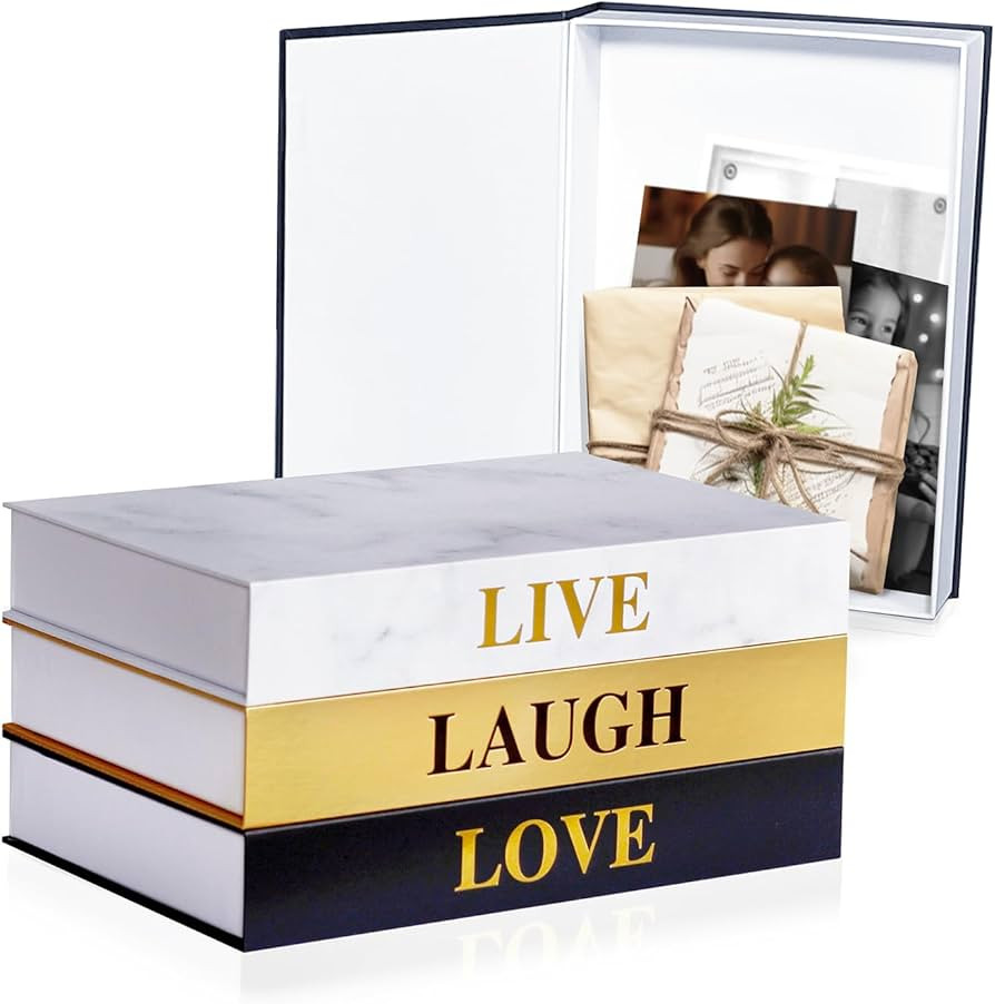 Faux Books for Decoration with Hidden Storage - Decor books for coffee table - Faux Books for Boo... | Amazon (US)