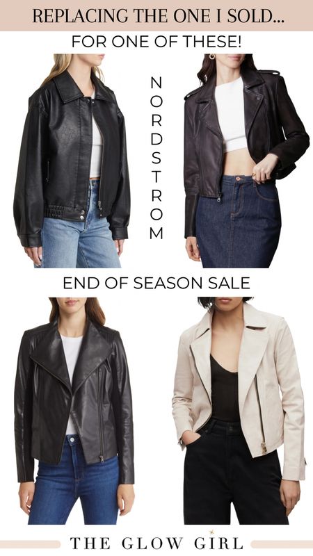 #NordstromSummerSale has some amazing leather jackets that have me reminiscing about one of my favorite fall pieces. Grab one before this deal ends ✨#nordstromfinds #endofseasonsale #leatherjacket #LTKxNSale

#LTKSeasonal #LTKover40