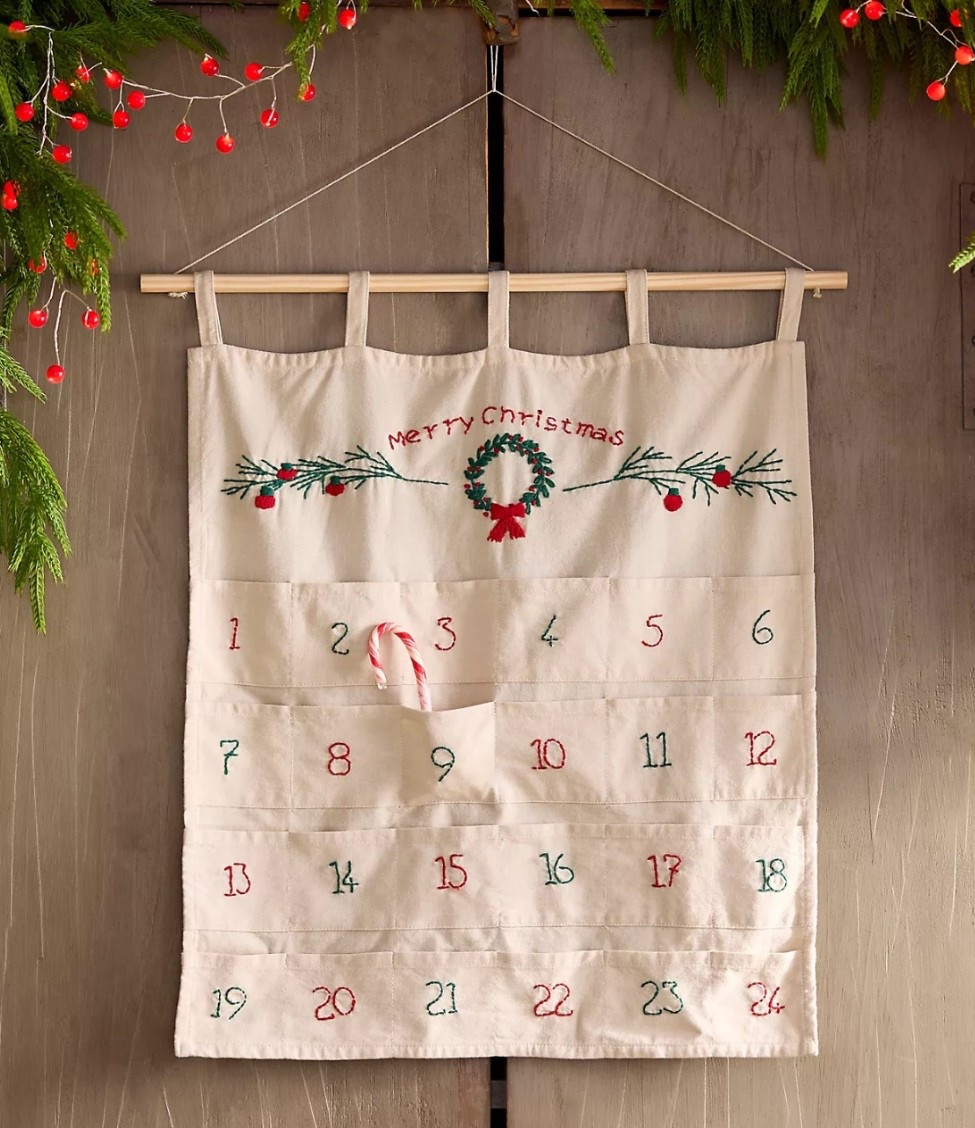 Linen advent calender 
Christmas Decor 
New for Christmas 
Vintage Christmas 
Anthropology Holiday 2025 

#LTKStyleTip #LTKSeasonal #LTKHome