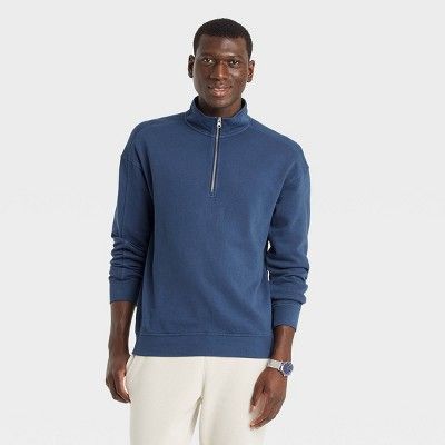 Men's Standard Fit ¼ Zip Sweatshirt - Goodfellow & Co™ | Target