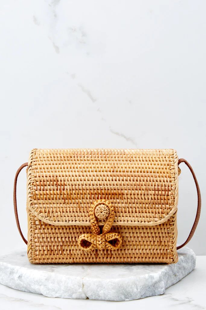 Adventure Together Tan Purse | Red Dress 
