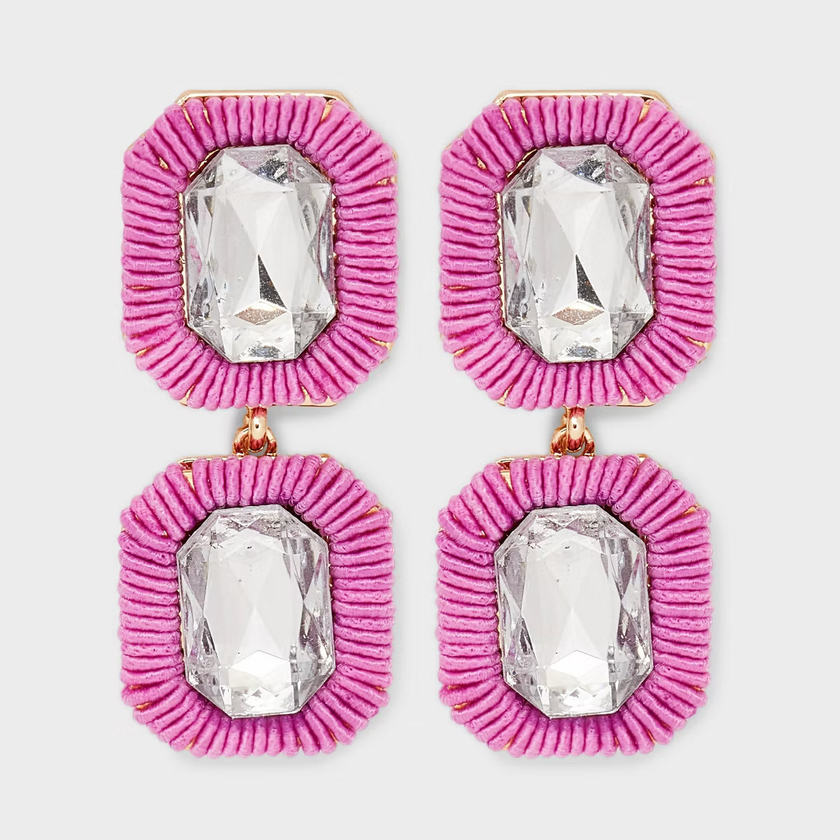 SUGARFIX by BaubleBar Emerald Cut Stone Drop Earrings | Target