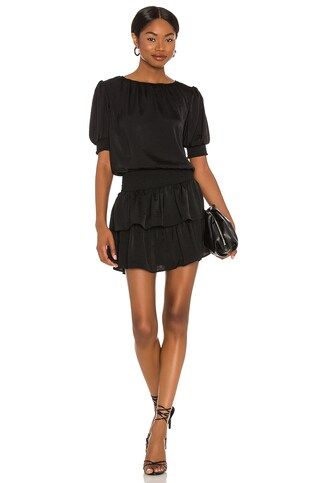 1. STATE Crew Neck Mini Dress in Rich Black from Revolve.com | Revolve Clothing (Global)