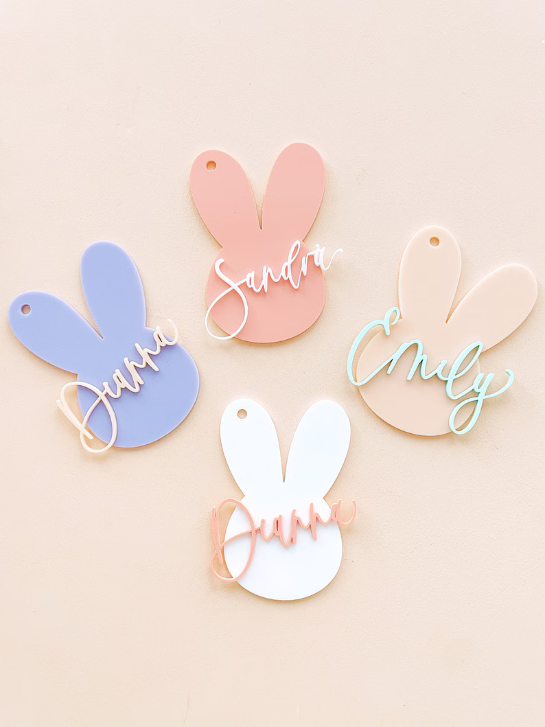 Easter Basket Tags, Personalized Easter Basket, Easter Tags, Custom Easter Tags, Easter Decor, Ea... | Etsy (US)