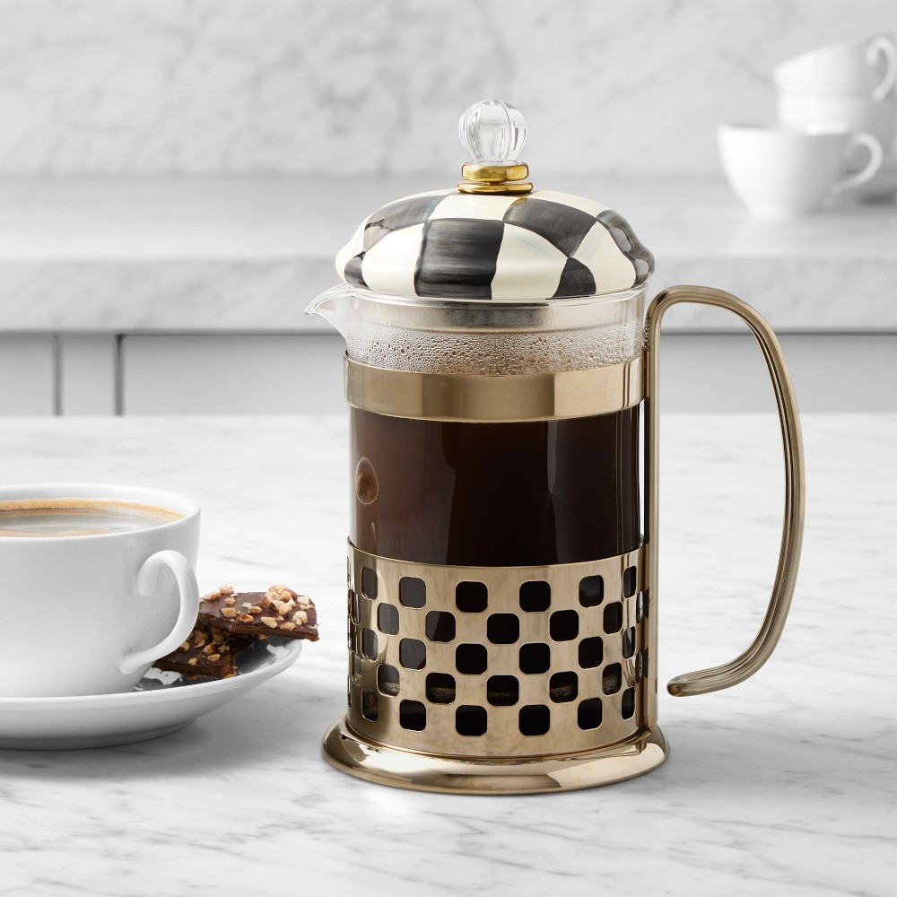 MacKenzie-Childs Courtly Check French Press | Williams-Sonoma