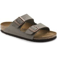 Birkenstock Arizona Birkibuc Sandals for Women in Stone | Glik's