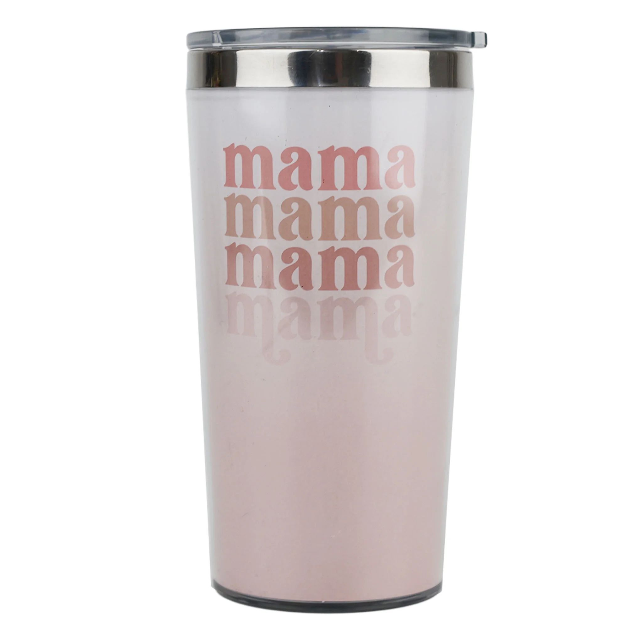 Mama Coffee Tumbler with Lid, 16 oz., Pink, Mother's Day Gift, by Way To Celebrate | Walmart (US)