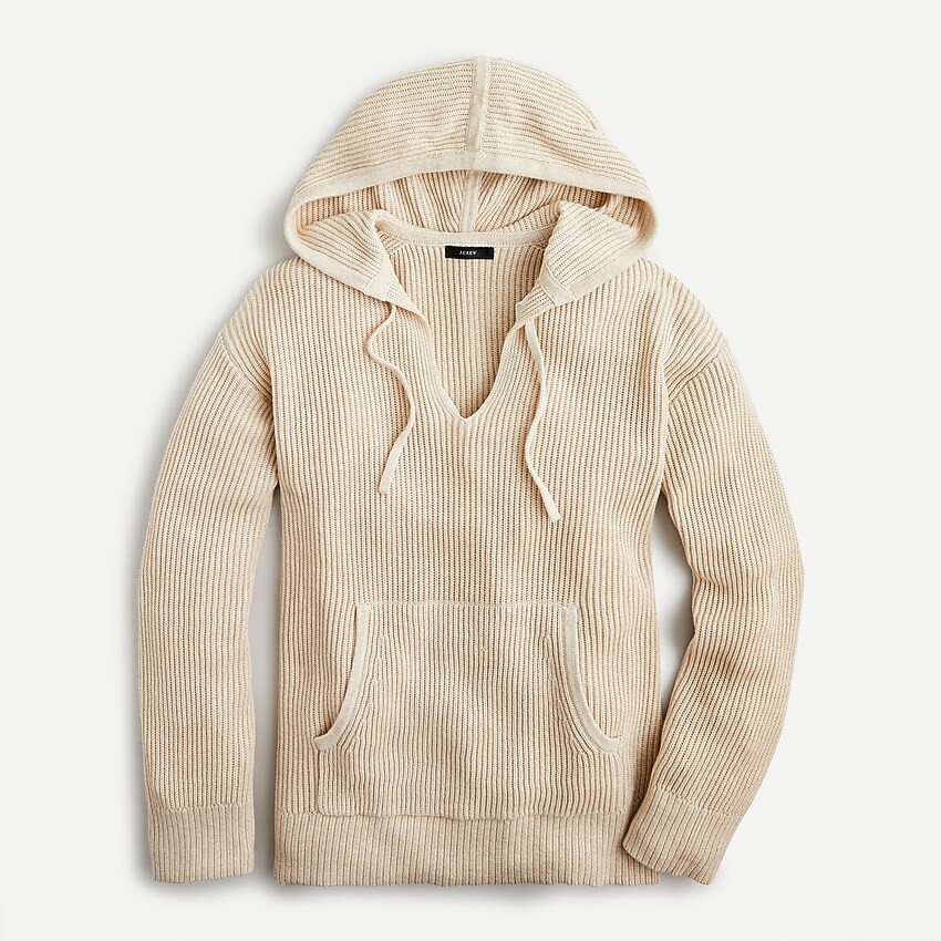 Ribbed cotton-cashmere hoodie | J. Crew US