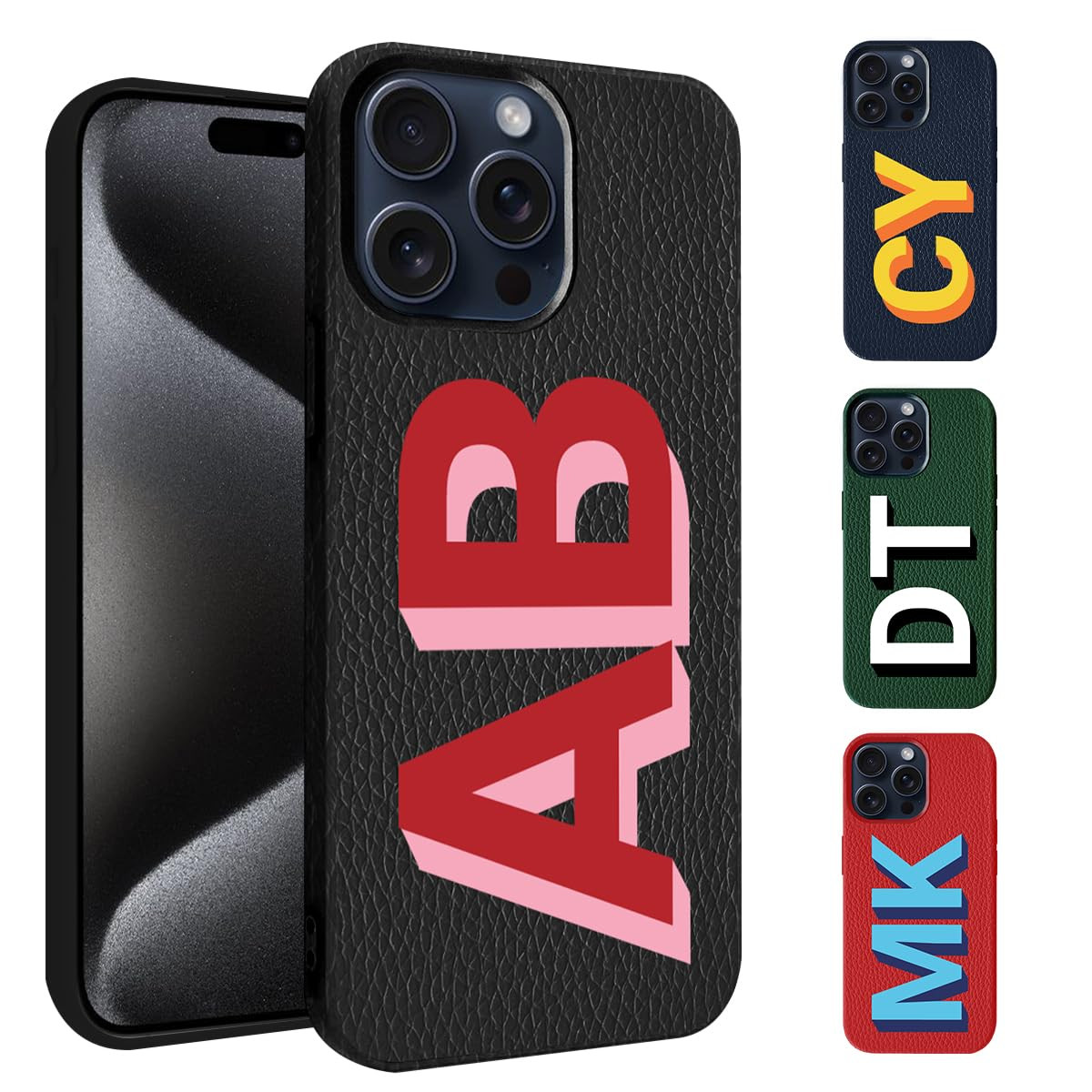 Custom Initials Name Case for iPhone 16 15 14 13 12 11 Pro Max Plus/Samsung Galaxy S24 Plus Ultra... | Amazon (US)