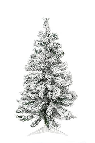 Perfect Holiday Christmas Tree, 4-Feet, Flocked Snow | Amazon (US)
