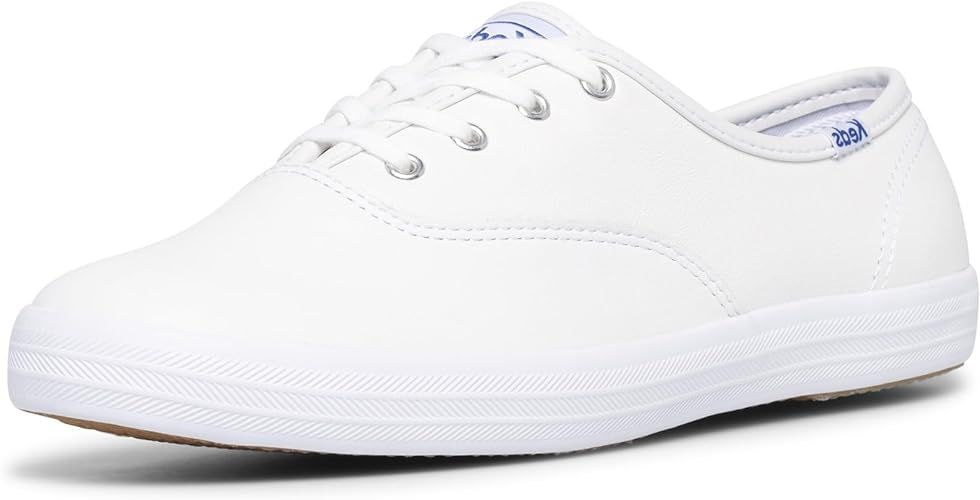 Keds women's Champion Leather Lace Up Sneaker | Amazon (US)