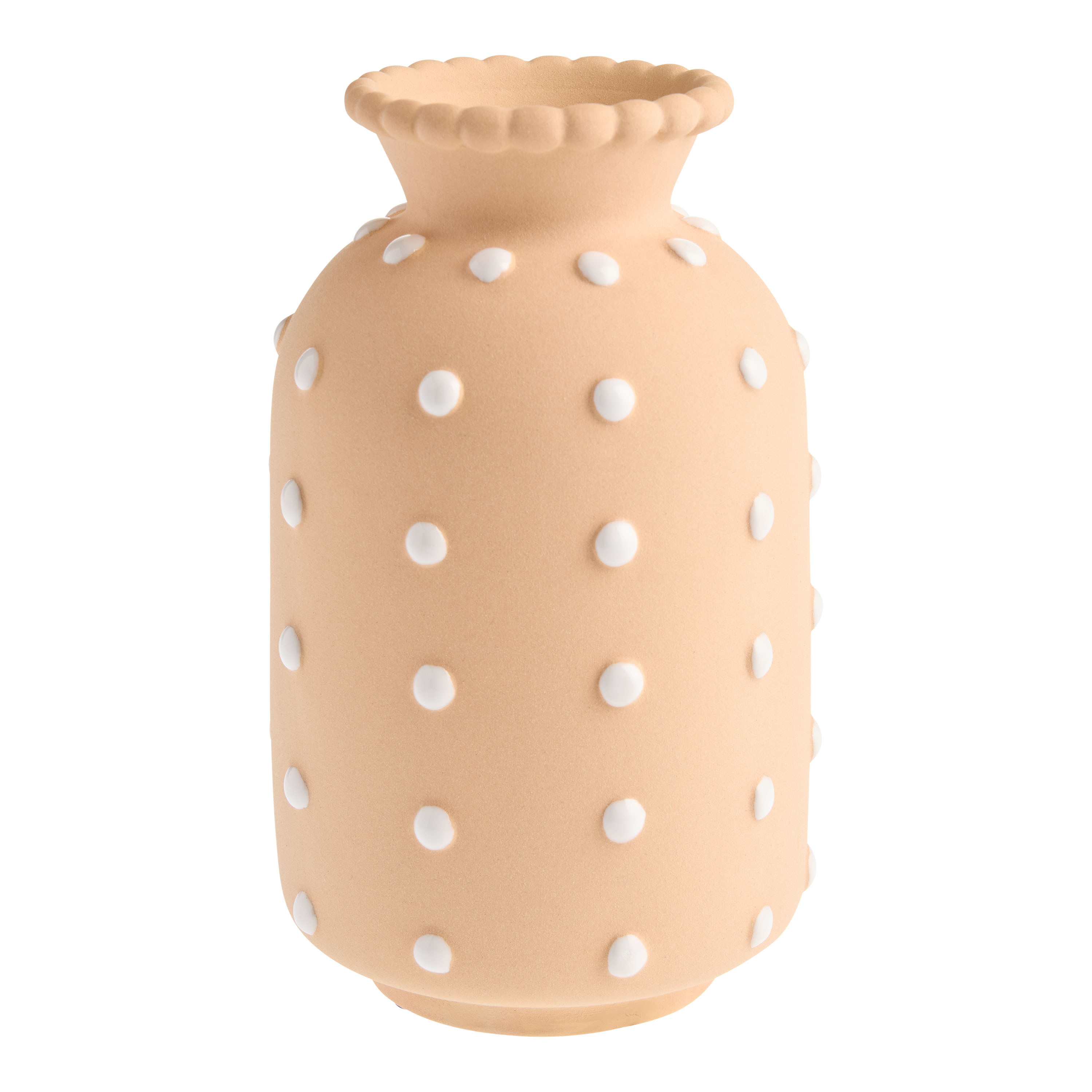 Terracotta Ceramic Hobnail Vase | World Market