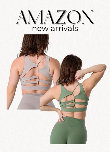 New sports bra from Amazon! Love the strappy back detail! 

#LTKActive #LTKFitness #LTKFindsUnder50