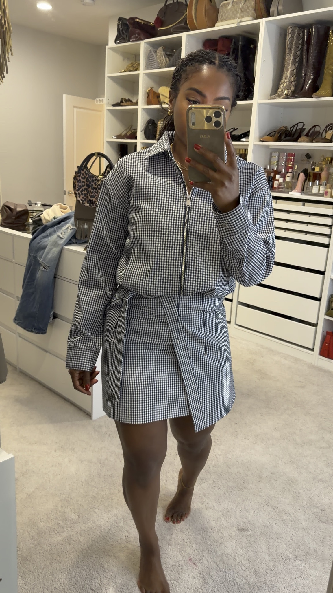 loved this set!
top: Small || skirt: 6 (needed an 8) 

 