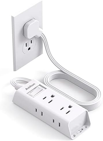 Cruise Essentials - Flat Plug Power Strip, Addtam 5 ft Ultra Flat Extension Cord with 6 Outlets E... | Amazon (US)