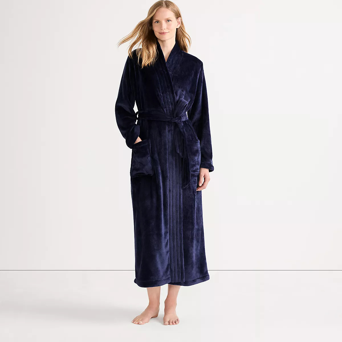 Women's Cozy Plush Long Wrap Robe | Lands' End (US)