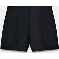 Zara - High-Waist Shorts - Black - S - Woman | Zara US