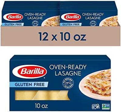 BARILLA Gluten Free Oven-Ready Lasagne, 10 Ounce (Pack of 12) - Non-GMO Gluten Free Pasta Made wi... | Amazon (US)