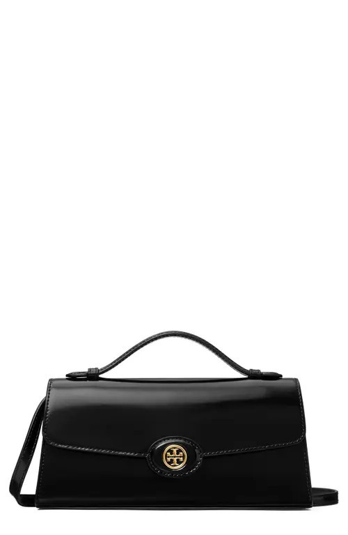 Tory Burch Robinson Spazzolato Top Handle Crossbody in Black at Nordstrom | Nordstrom