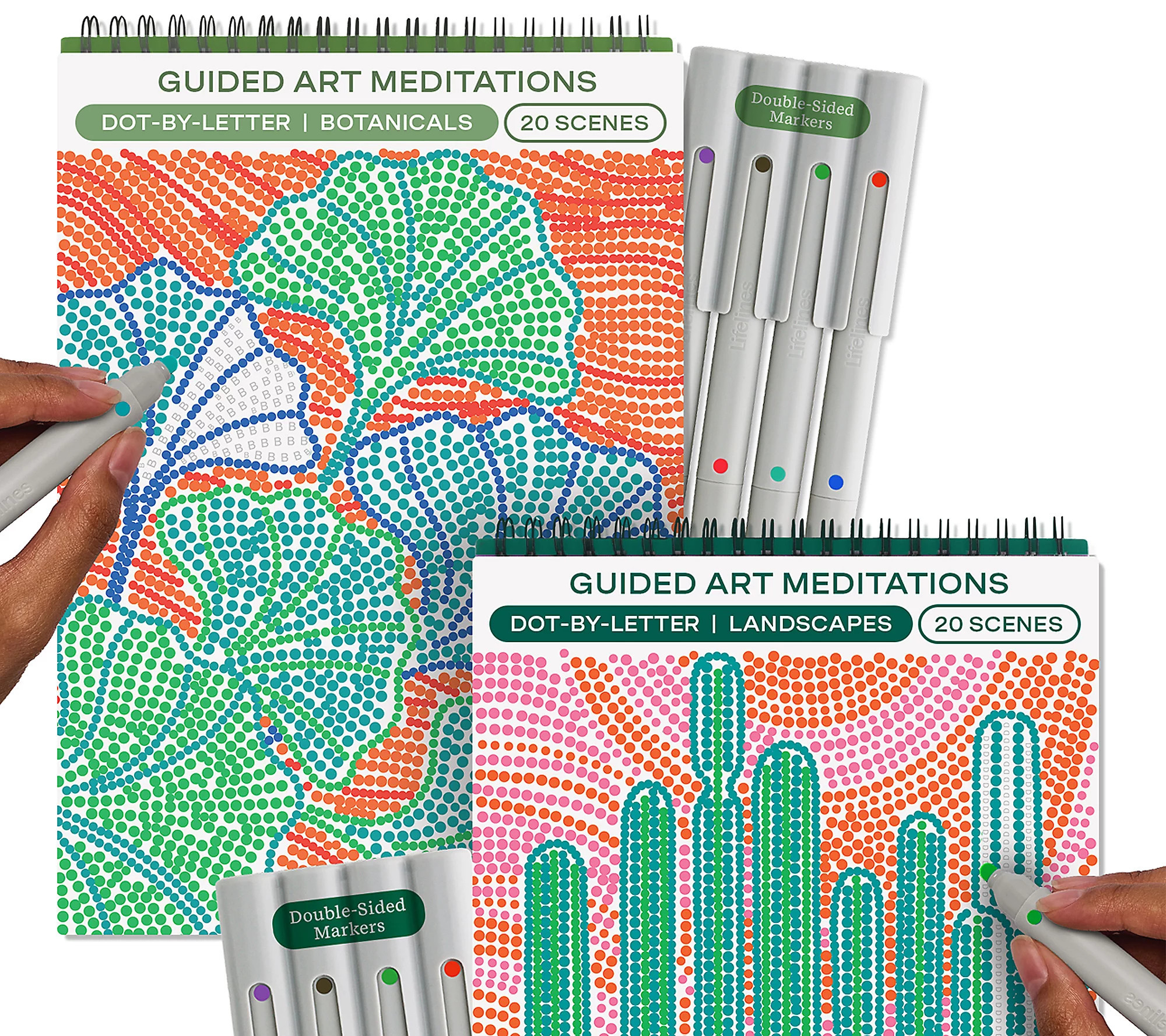 Lifelines FlowArt Set of 2 Dot Art Activity Pads | QVC