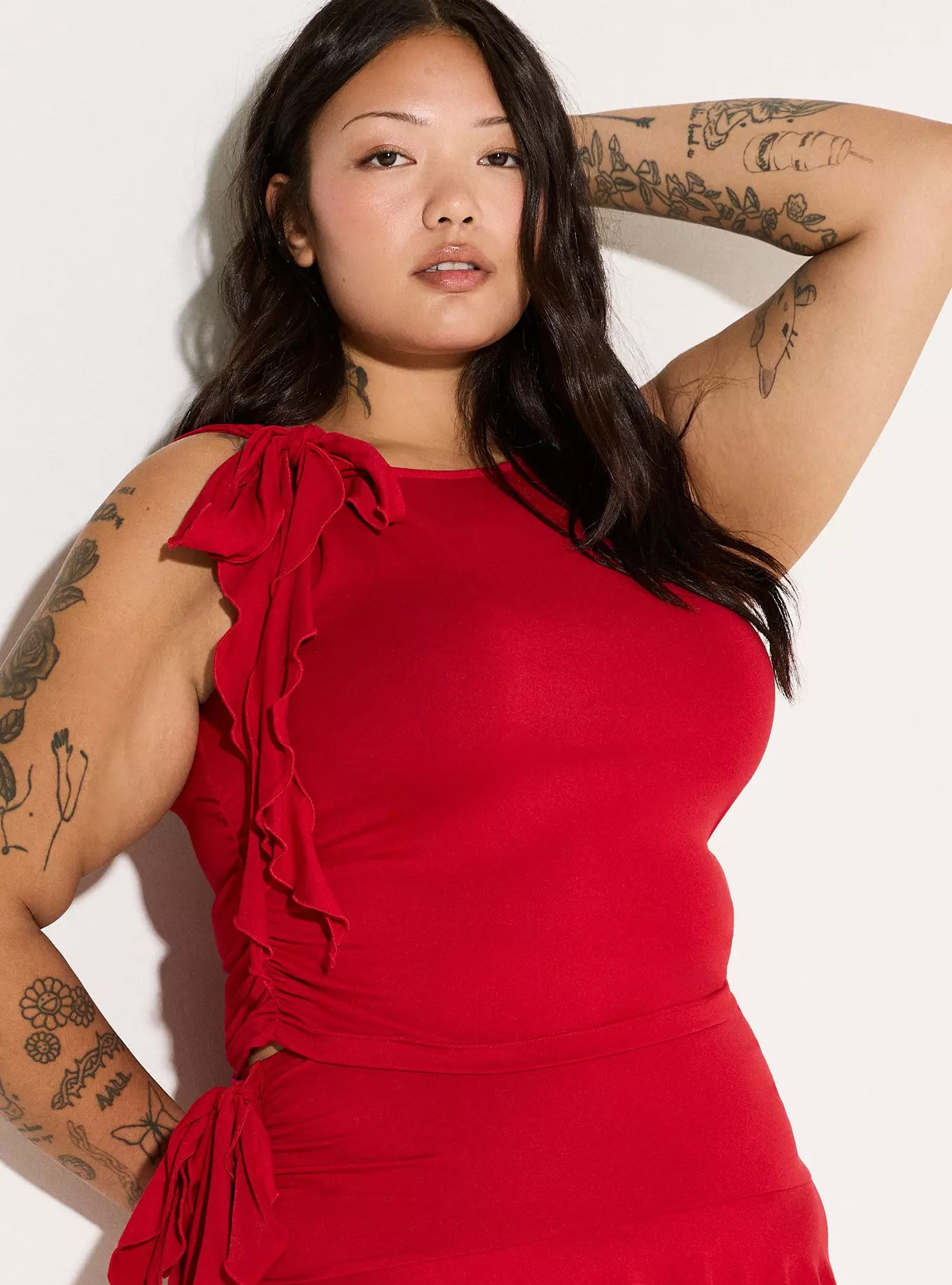 LoveSick Ruffle-Shoulder Top | Torrid (US & Canada)