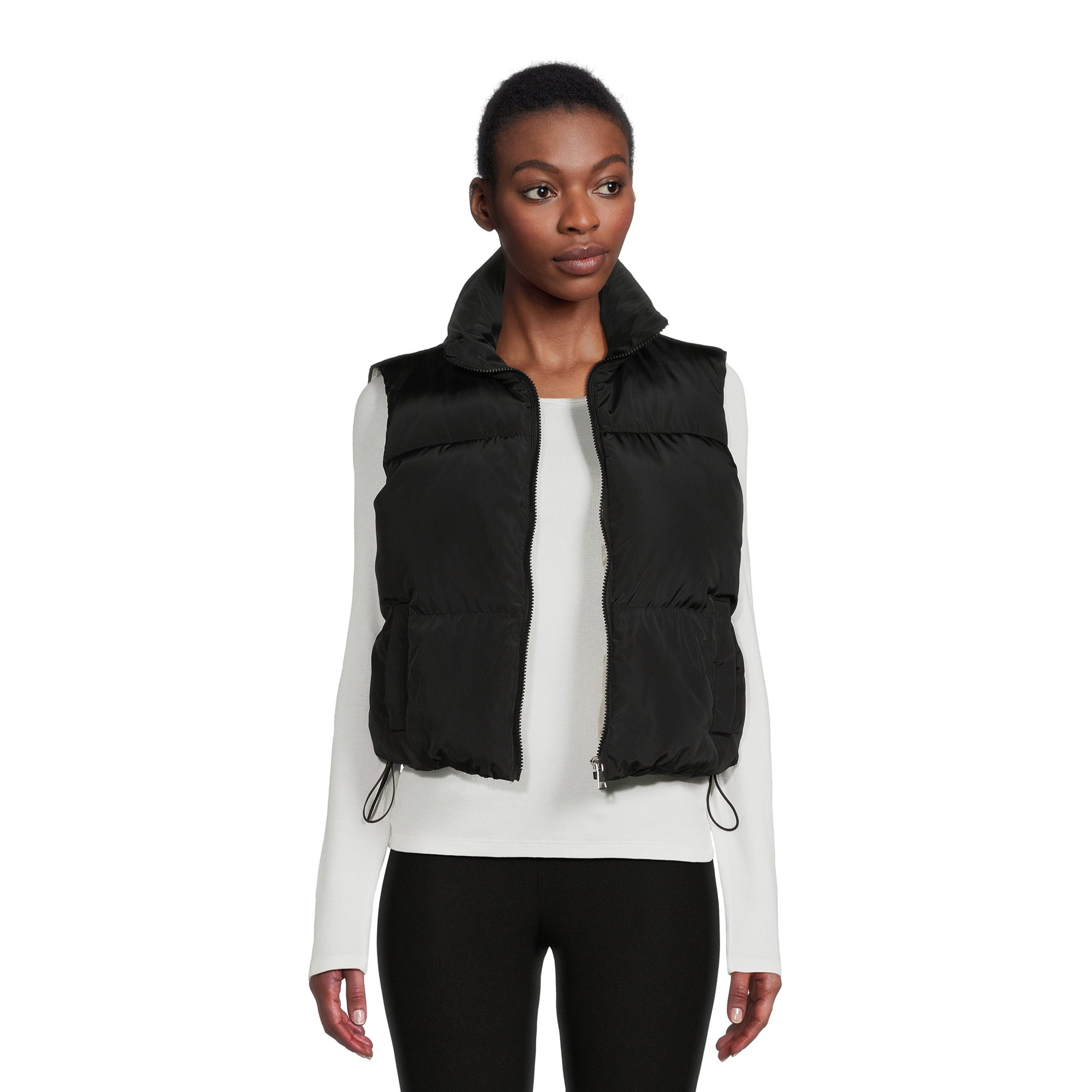 Liv & Lottie Juniors Cropped Puffer Vest with Pockets, Sizes S-XL | Walmart (US)