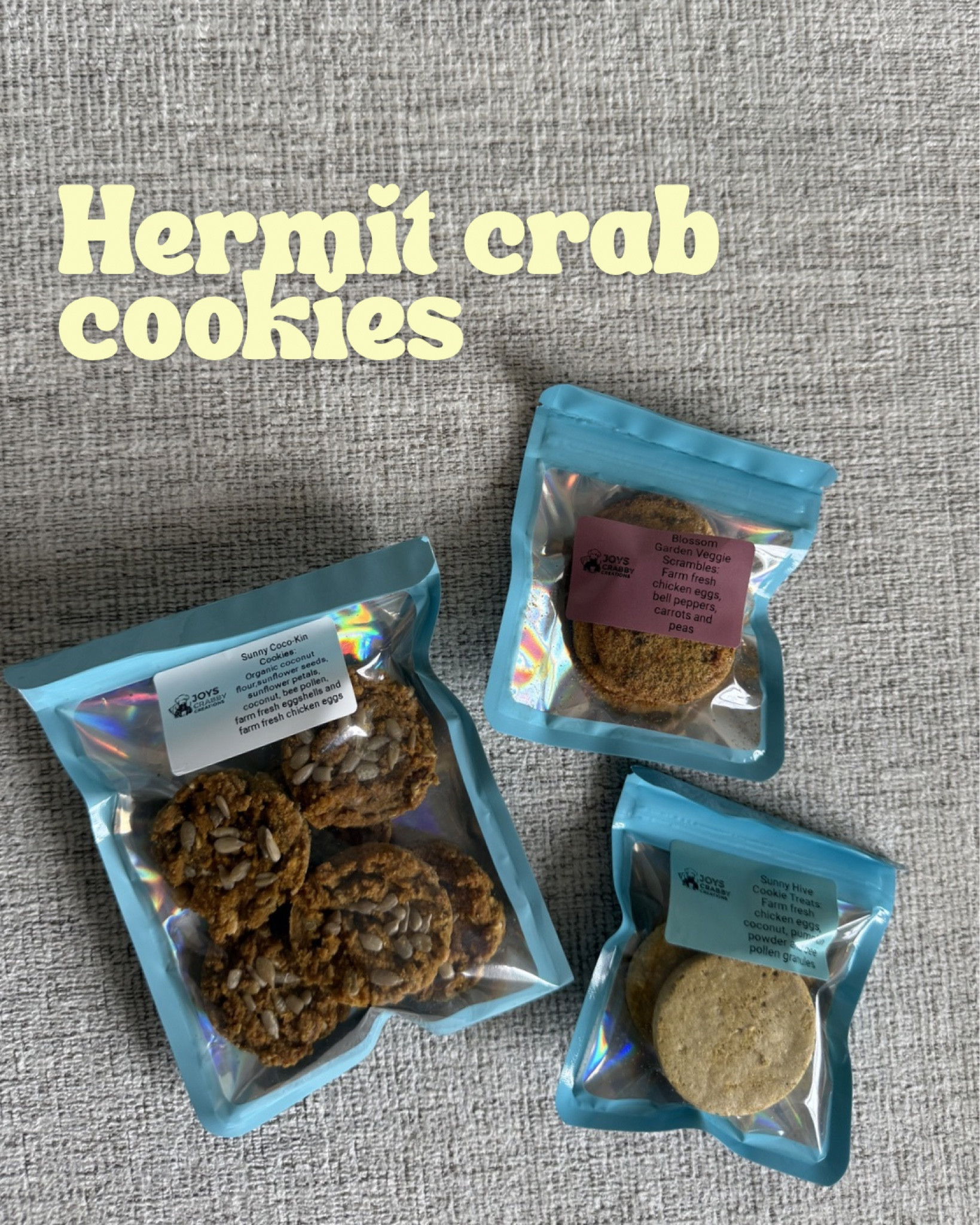 Hermit crab cookies
