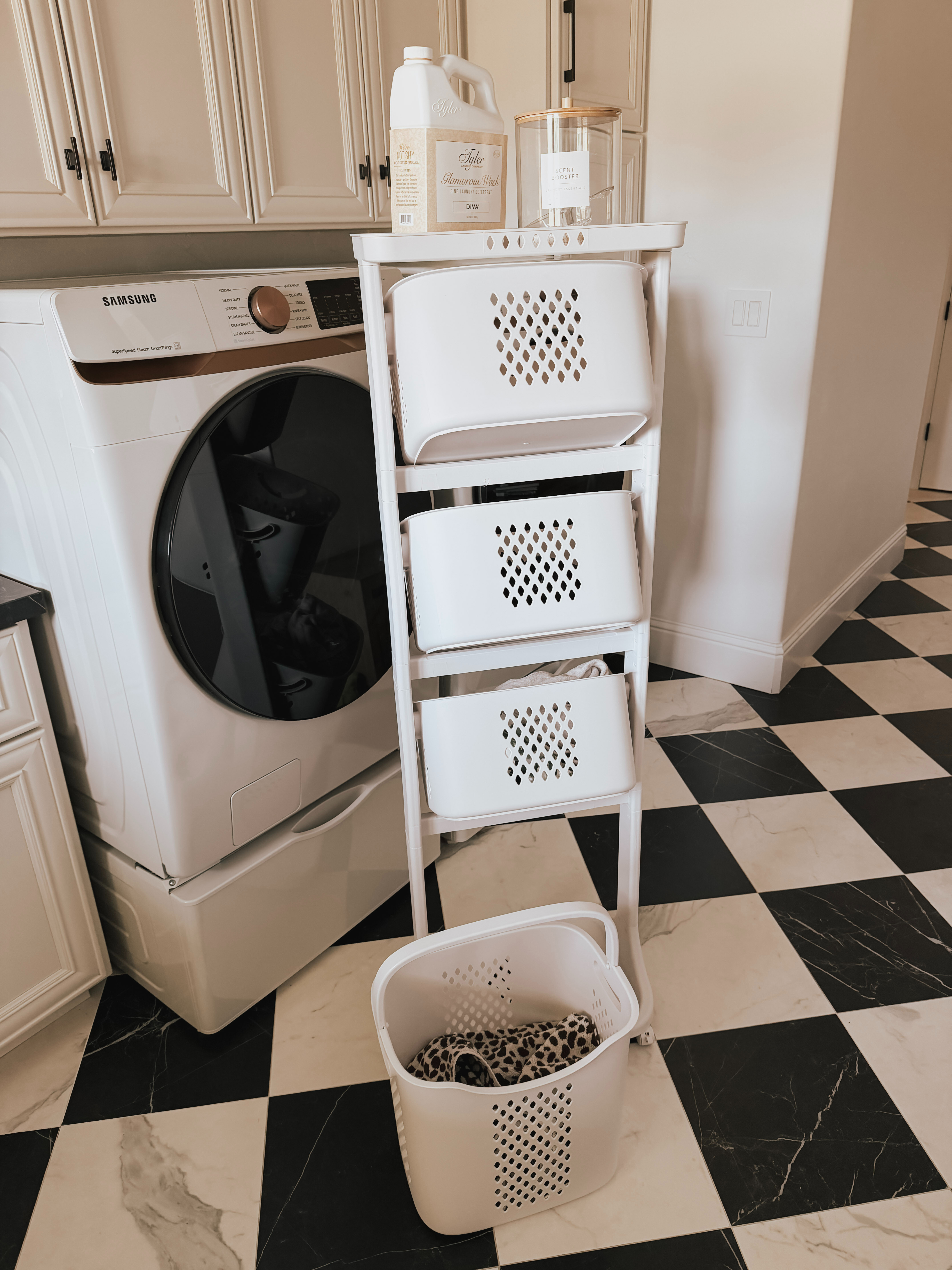 Make laundry day feel a little more organized with a stylish laundry cart that keeps clothes, towels, and essentials neatly contained. 🧺✨ Perfect for adding extra storage without taking up too much space, it’s a smart laundry room idea that keeps everything easy to sort, move, and put away. Functional, practical, and cute enough to leave on display. 

 #LTKHome