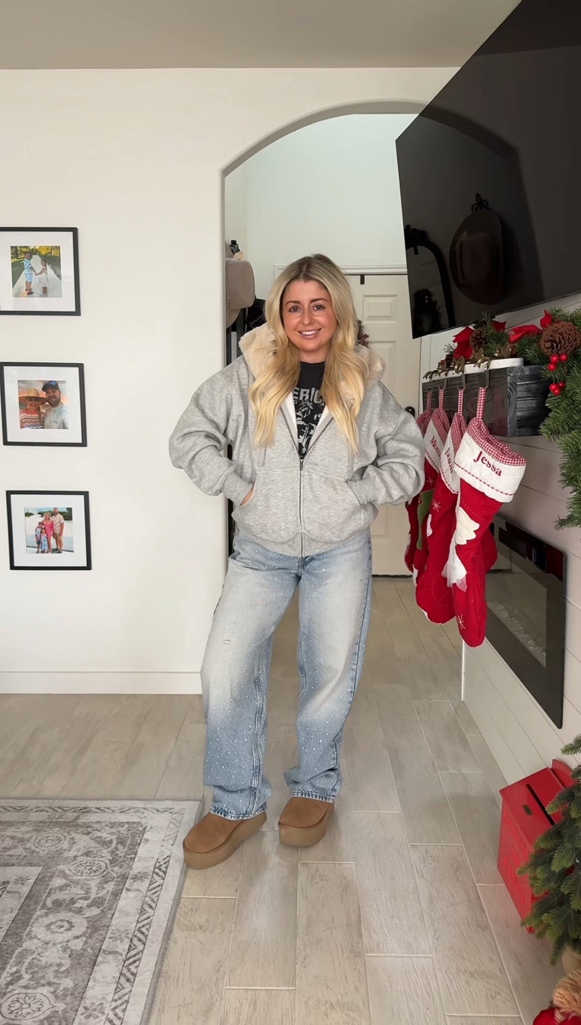 OOTD 
Faux fur zip up large
Tee m
Rhinestone jeans size 4
Platform Ugg boots tts
Target outfit 

#LTKootd #LTKFindsUnder100 #LTKFindsUnder50