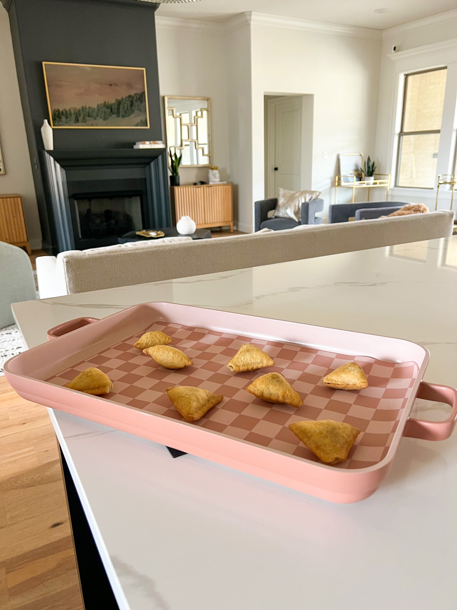 It’s homemade if I made it at home right? 😉 My favorite baking sheet with the cutest silicone baking mat makes clean up SO easy. It comes in other colors but you know pink is my favorite. Especially with spring and summer entertaining around the corner! Okay fine.. These samosas are made at home but not homemade. 

#LTKhome #LTKwedding