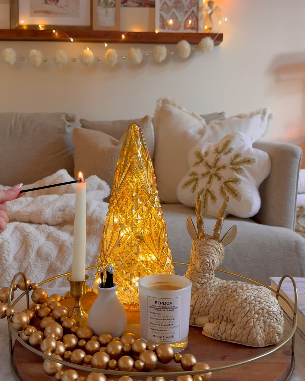 Christmas Tray Styling for the coffee table 🎄✨
.
Christmas home finds, holiday must haves, Christmas decor, neutral Christmas 

#LTKSeasonal #LTKHoliday #LTKCyberWeek