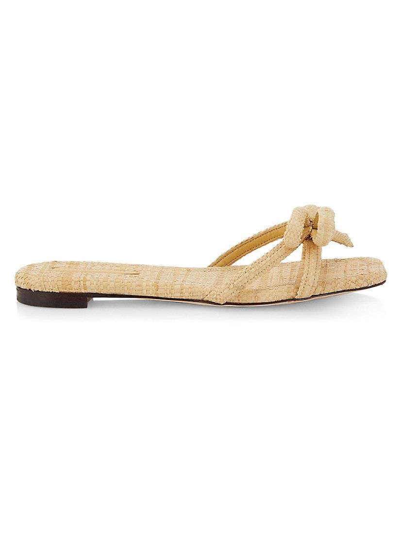 Hadley Raffia Bow Sandals | Saks Fifth Avenue