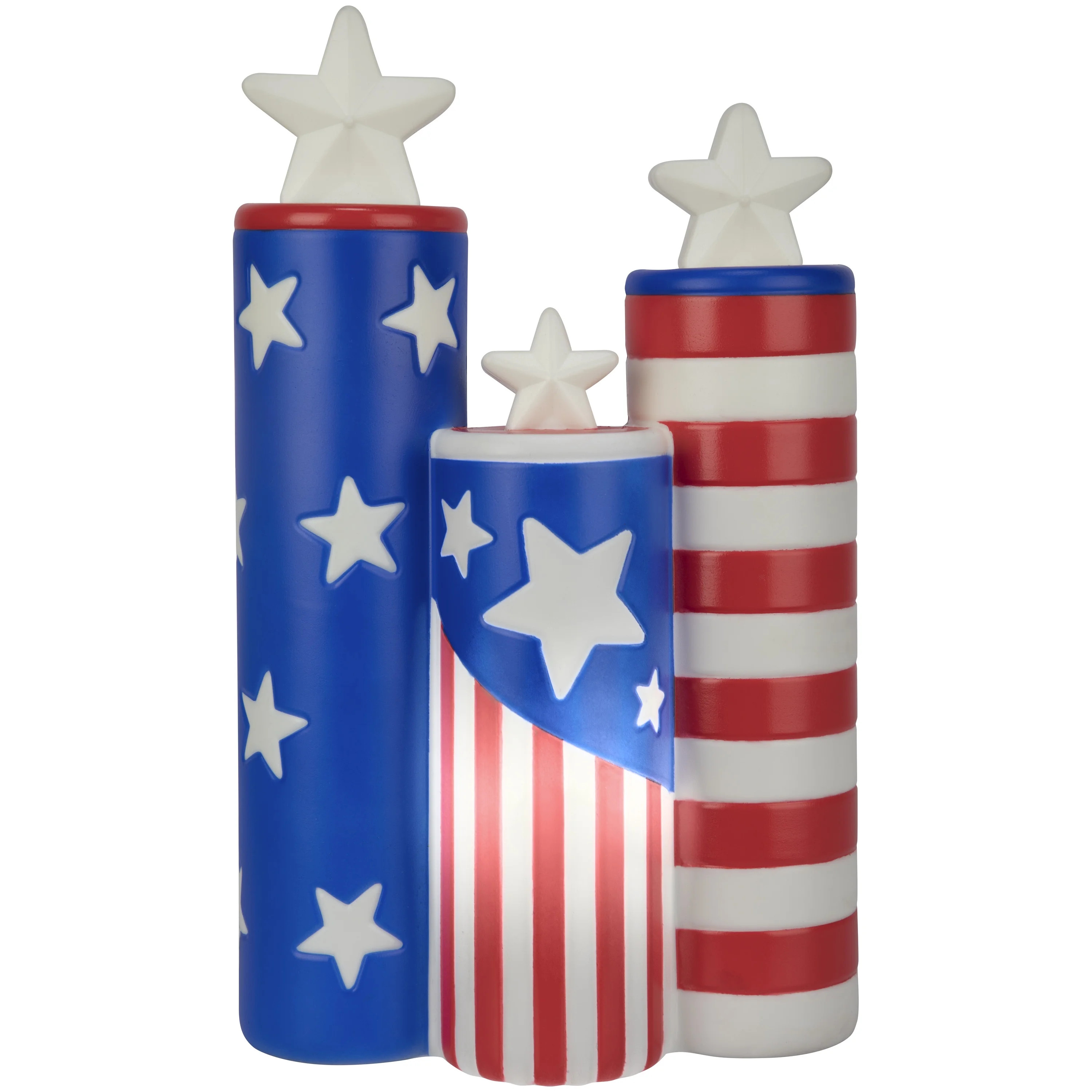 Blow Mold Indoor Décor Independence Day Firework Cluster 12.99 in x 7.87 in x 3.93 in 0.99 lb | Walmart (US)