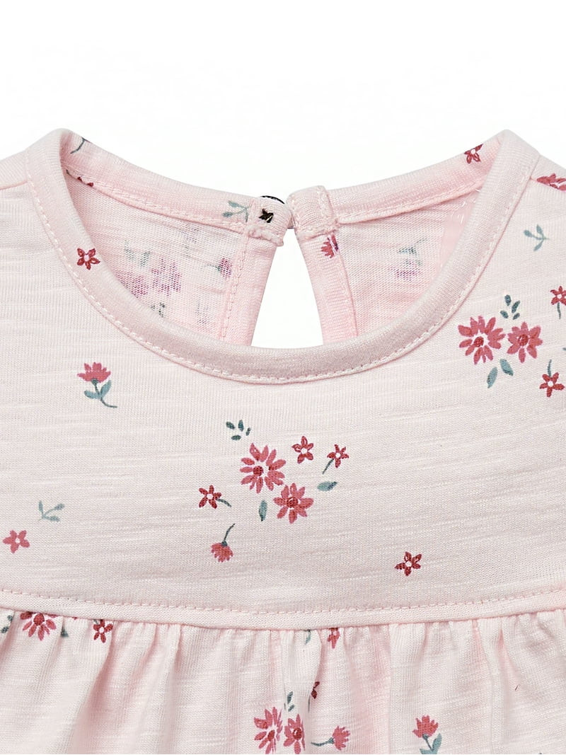 Modern Moments by Gerber Baby Neutral Organic Ruffled Sleeve Top, Sizes 0/3 Months - 24 Months | Walmart (US)