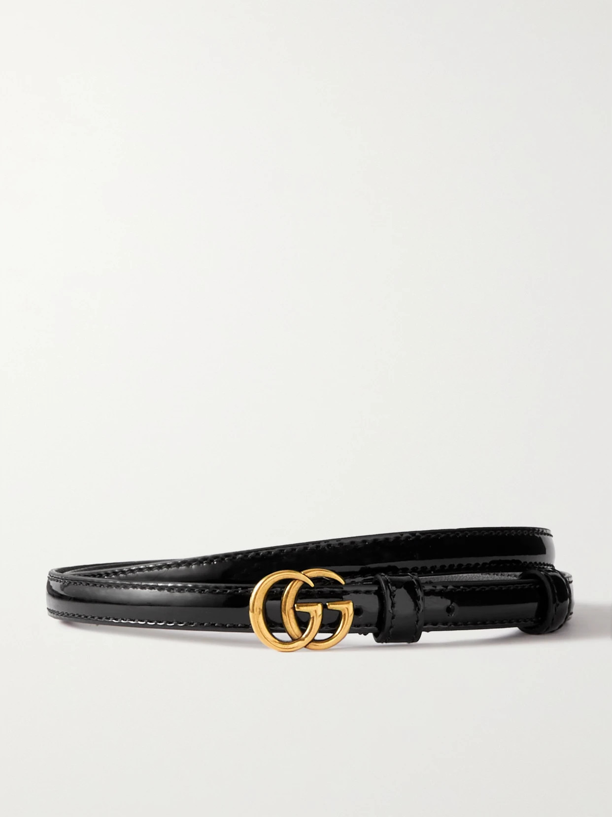 Gucci - Patent-leather Belt - Black | NET-A-PORTER (US)