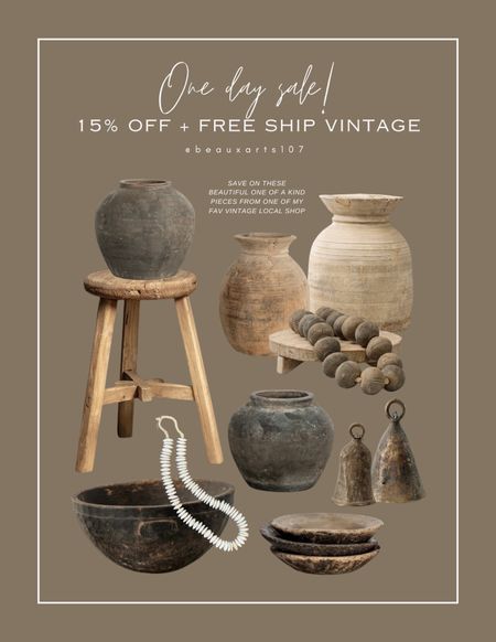 Save on these gorgeous one of a kind vintage pieces from one of my favorite local vintage shops!! This is their best sale yet!! 

#LTKHome #LTKStyleTip #LTKSaleAlert