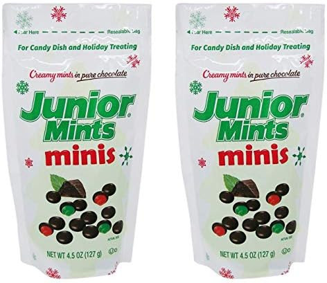 Holiday Red and Green Filled Junior Mints Minis, 4.5 Ounce, Pack of 2 | Amazon (US)