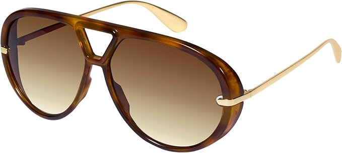 mosanana Trendy Oversized Aviator Sunglasses for Women Retro Style MS52478 | Amazon (US)
