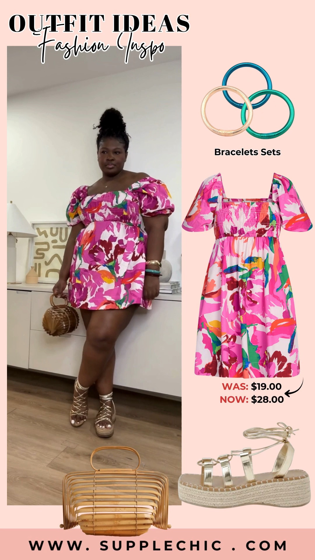 When the dress already makes a statement, styling becomes simple. Adding neutral accessories lets the floral print shine while creating a balanced summer outfit. A look that works for vacations, brunch, and special moments. pink floral dress, summer dress outfit, curvy fashion, plus size summer outfit, vacation dress, brunch outfit ideas, floral dress styling, affordable summer fashion, colorful outfit ideas, feminine summer style

#LTKootd #LTKSeasonal #LTKMidsize