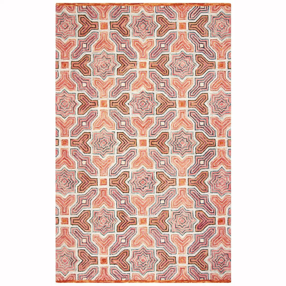 Aspen APN260 Hand Tufted Runner Rug - Pink/Orange - 2'3"x8' - Safavieh. | Target