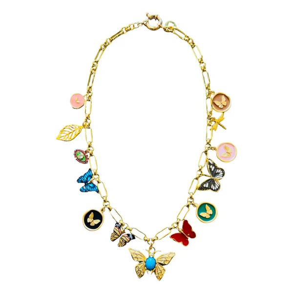 Butterflies Charm Necklace | HOLST + LEE