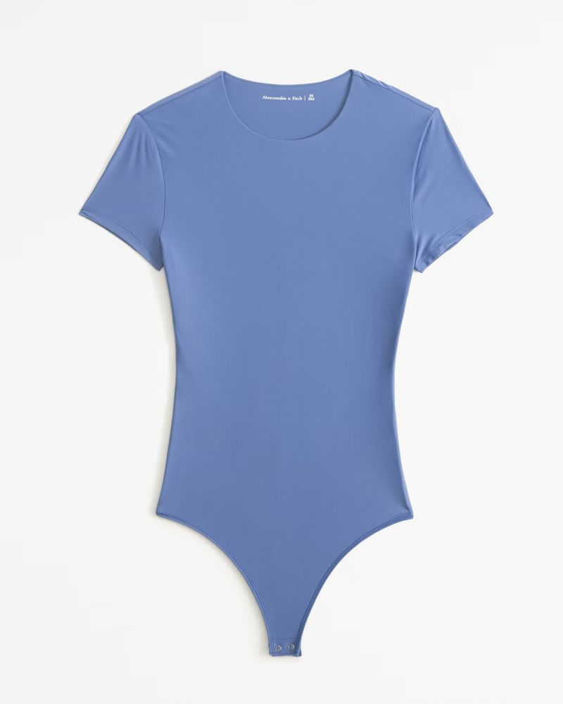 Women's Soft Matte Seamless Tee Bodysuit | Women's New Arrivals | Abercrombie.com | Abercrombie & Fitch (US)