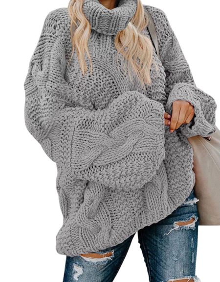 Oversized chunky knit sweater! Comes in other colors under $45!!! Fall outfits, fall must haves!

#LTKSeasonal #LTKunder50 #LTKstyletip