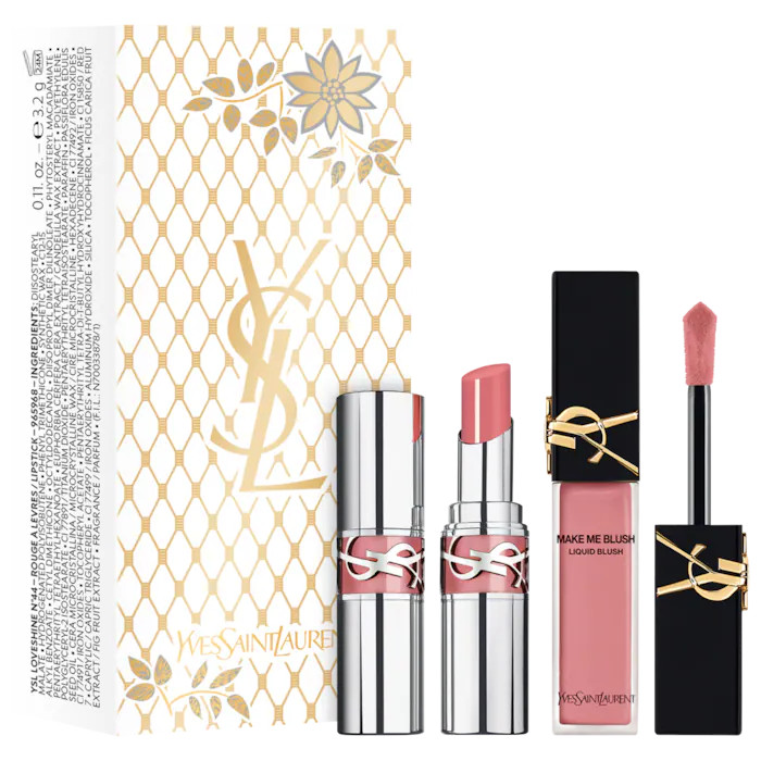 YSL Loveshine Lipstick & Make Me Blush Liquid Blush Set - Yves Saint Laurent | Sephora | Sephora (CA)