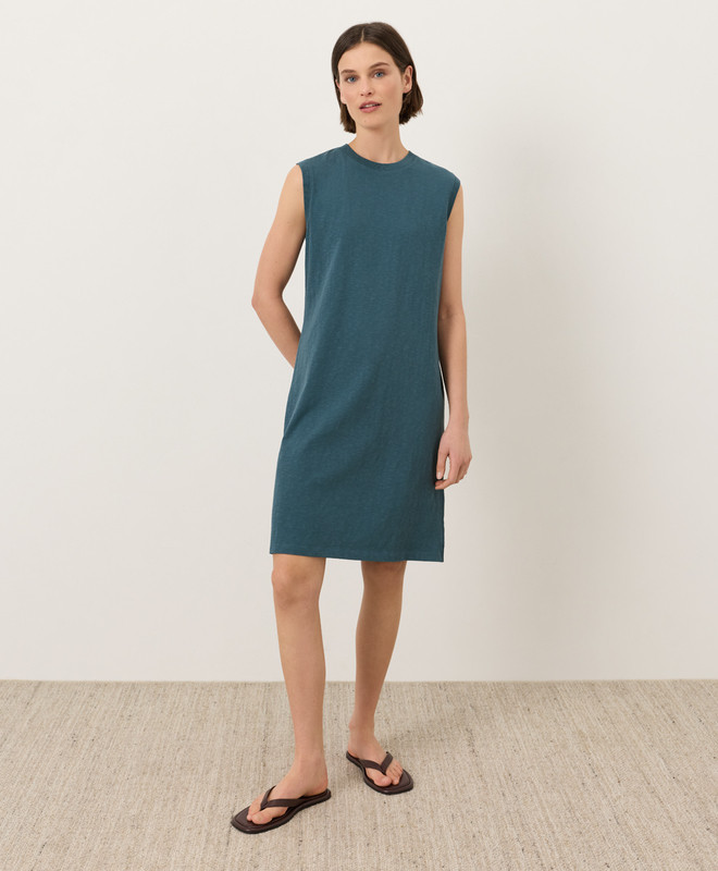 Women\u2019s Soft-slub Essential Easy Muscle Tee Dress made with Organic Cotton | Pact | Pact Apparel