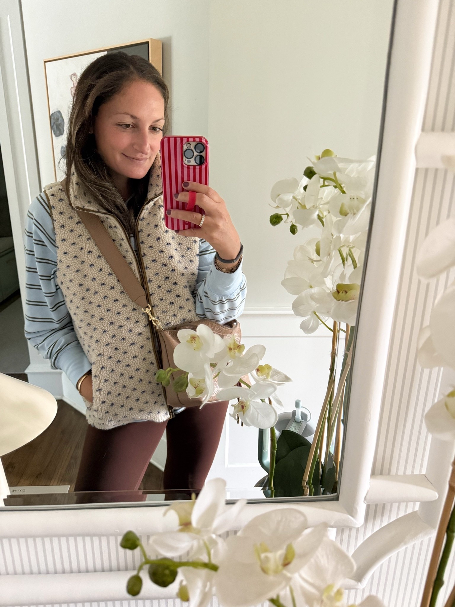 Today’s OOTD on the way to barre class! This Sherpa vest is back in stock and I’ve been using this bag for 3 weeks straight!

#LTKootd #LTKdayinmylife #LTKSeasonal
