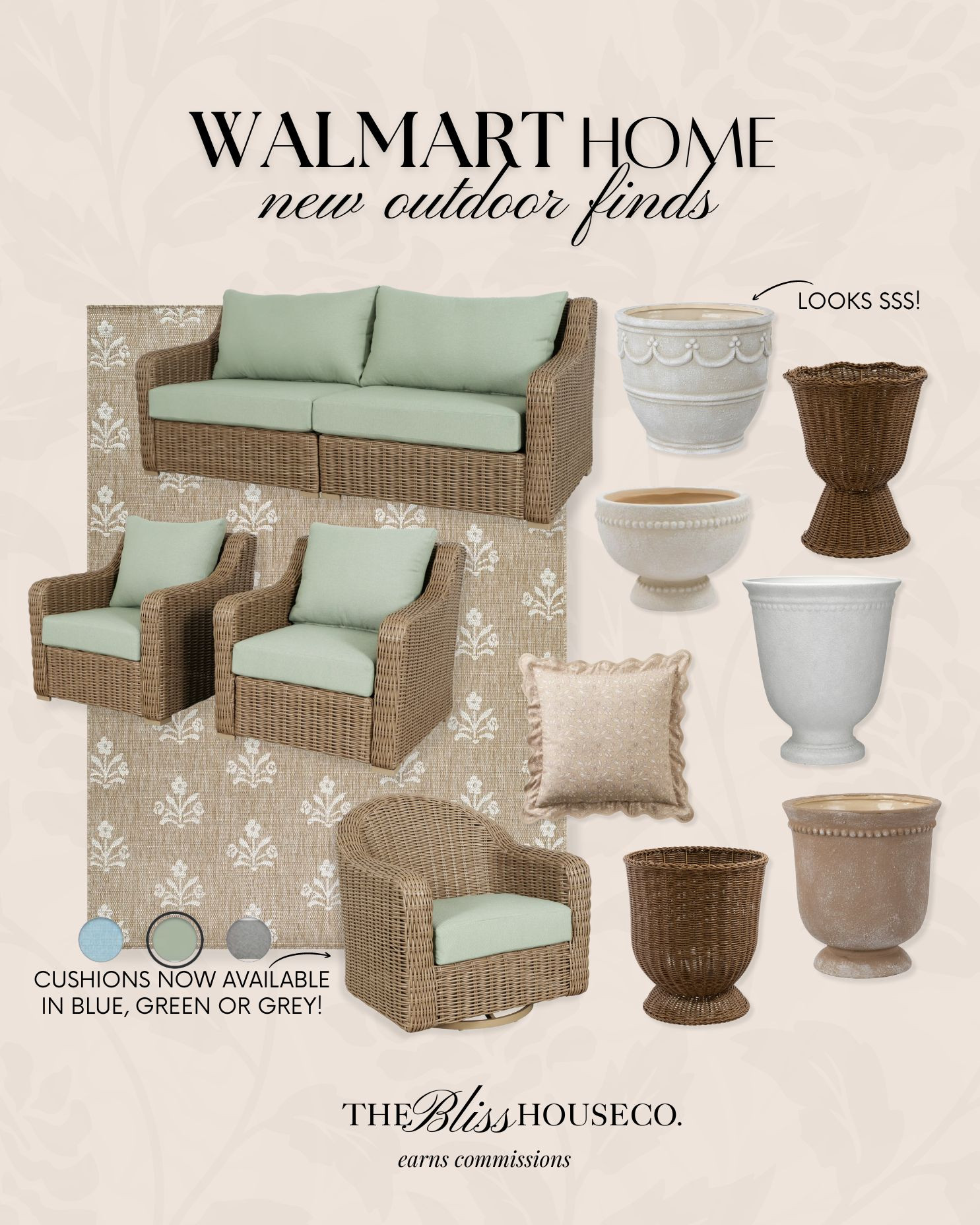New outdoor finds from Walmart ✨ 

Outdoor furniture, patio set, planters, look for less, affordable home decor, outdoor set, trending, best-sellers, new arrivals on Walmart, Walmart home. 

 #LTKHome #LTKFindsUnder100
