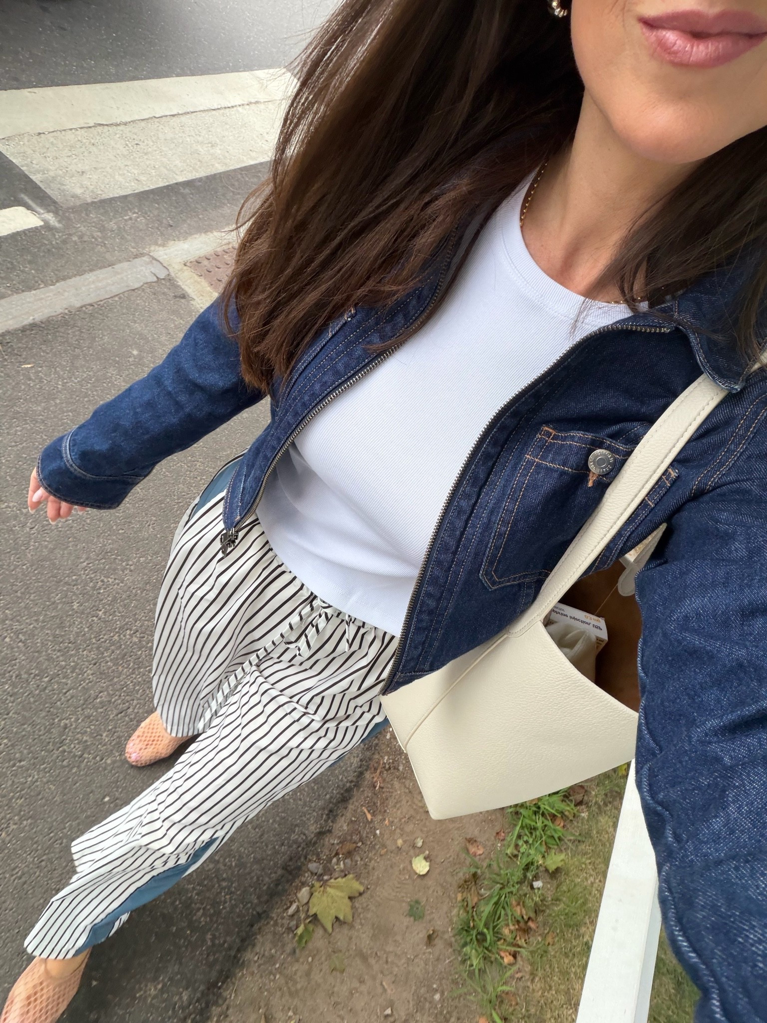 A great little ribbed tee that goes with everything, the easiest pants, the shoes you can walk for miles in and the bag that looks like The Row. Everything I did in my true size

#LTKootd #LTKOver40 #LTKSeasonal