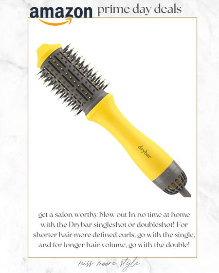 Get a salon worthy blowout at home with the drybar single shot or double shot blow drier brush! The single shot is best for people with short hair or if you want more defined curls, while the double shot is better for long hair and creating volume! Grab it while it’s on sale during Prime Day! 

#LTKsalealert #LTKxPrimeDay #LTKxNSale