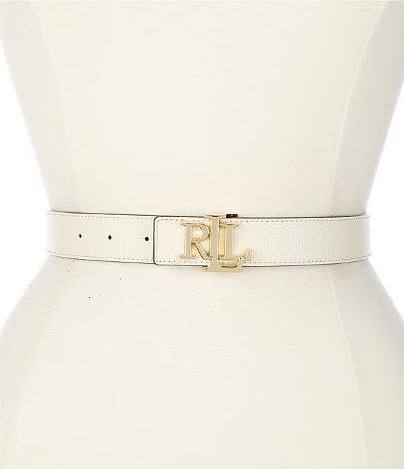 1" Logo Reversible Pebbled Leather Belt | Dillard's